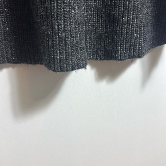 Madewell Curved-Hem Sweater Dress Gray Wool Blend Size XL Minimalist - Picture 10 of 14